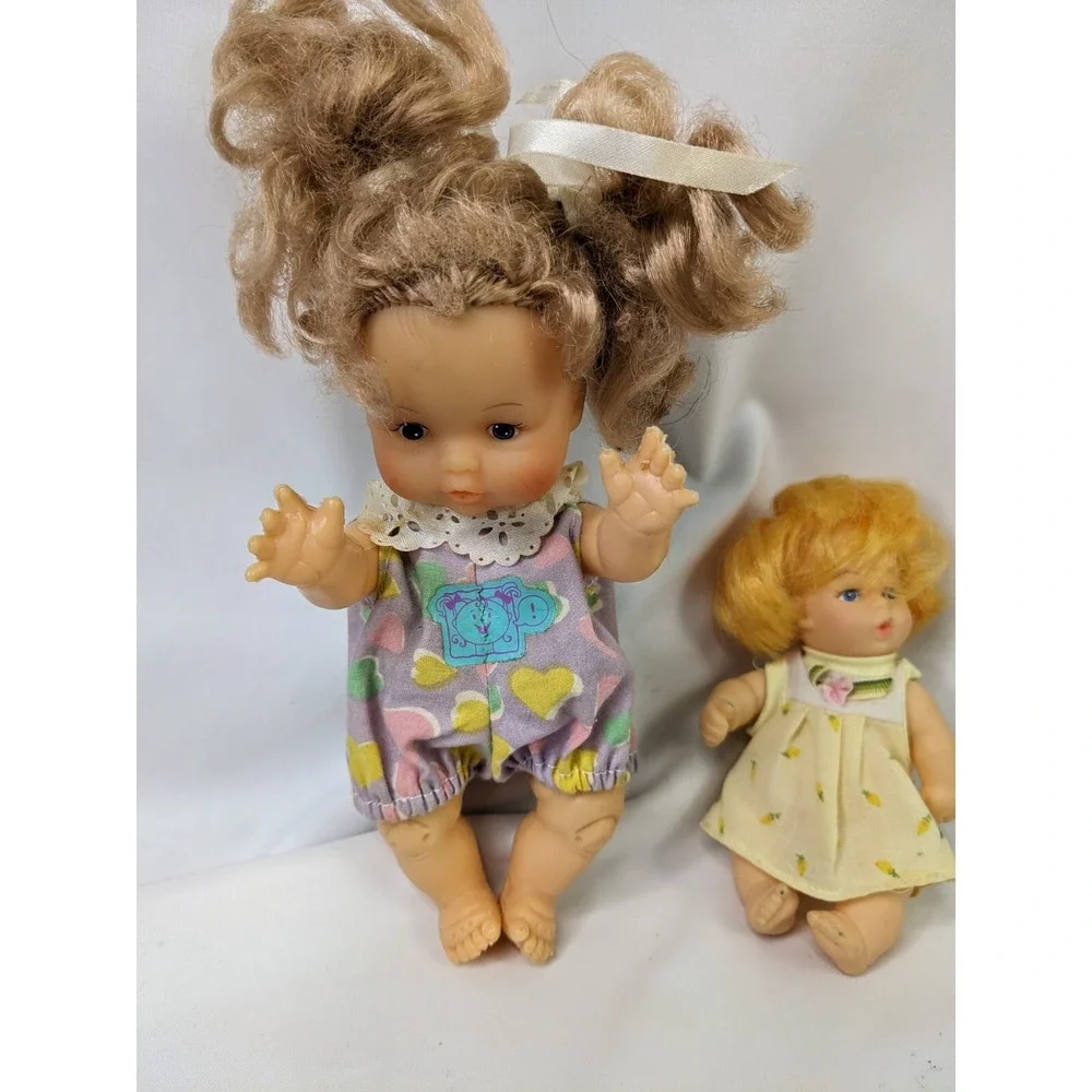 Vintage Plastic Baby Doll Lot Clothes Hollow‎ Drink Wet